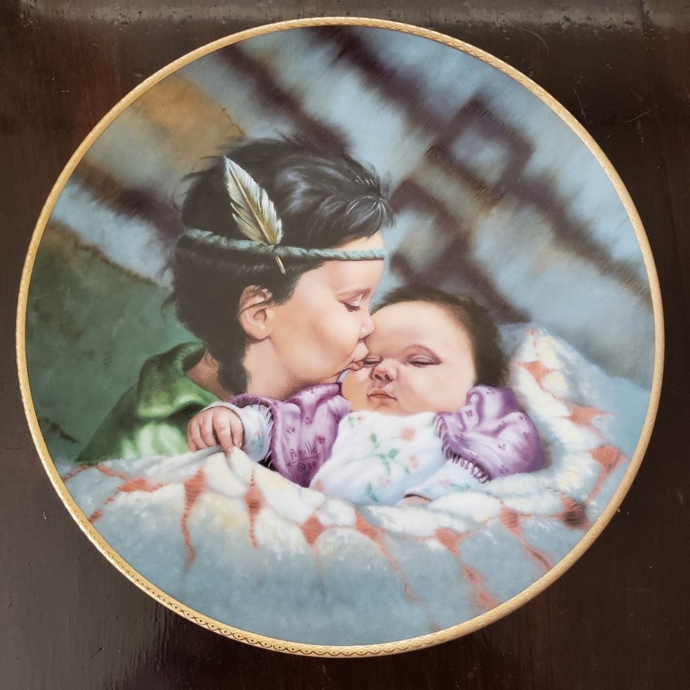 1989 "A Time to Be Born" collector plate.